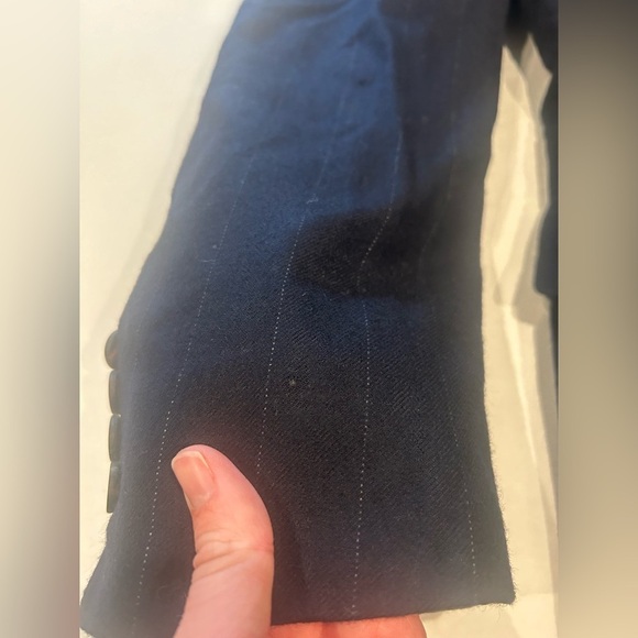 VTG Chaps Ralph Lauren Blazer Jacket Mens 40 Navy Blue Wool - Picture 11 of 11
